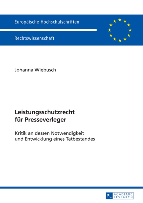 Leistungsschutzrecht für Presseverleger