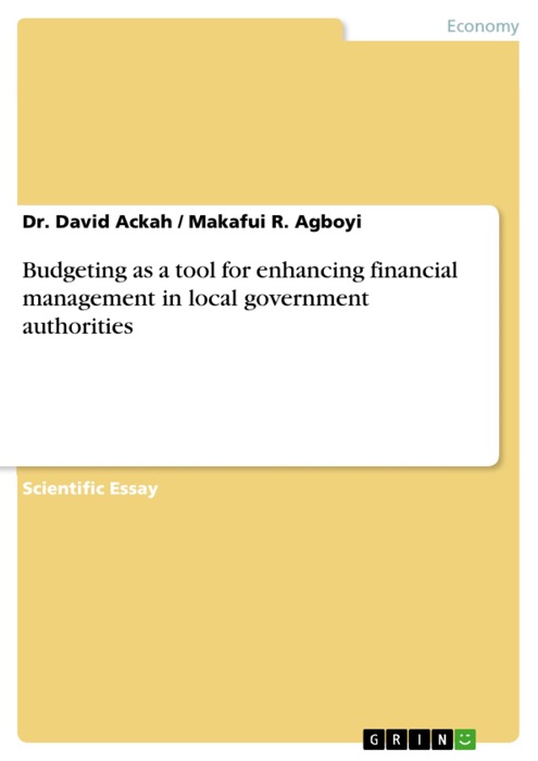 Budgeting as a tool for enhancing financial management in local government authorities