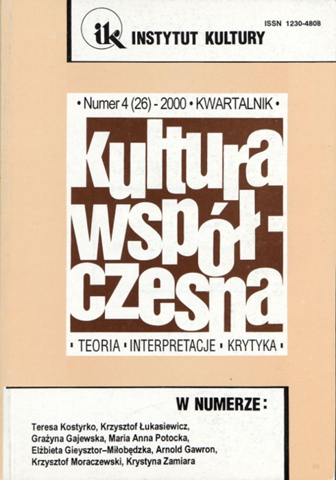 Kultura Współczesna 4/2000