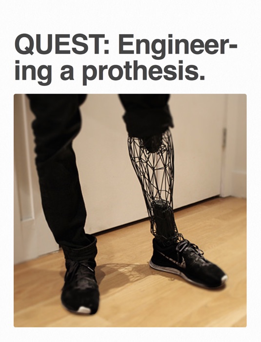 Quest: Engineering a Prothesis.