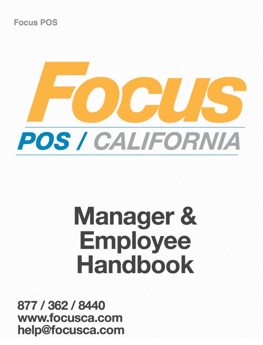 Focus POS Manager & Employee Handbook