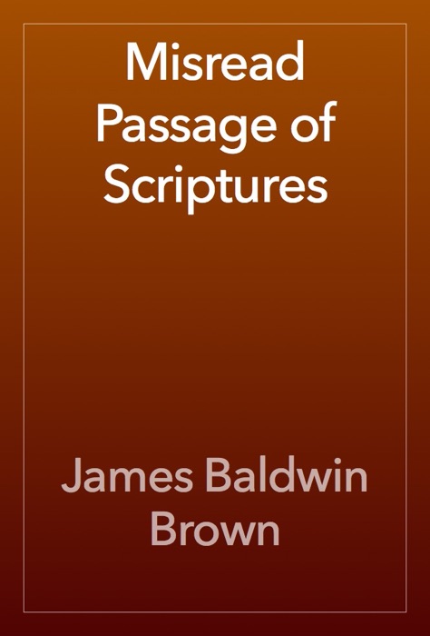 Misread Passage of Scriptures