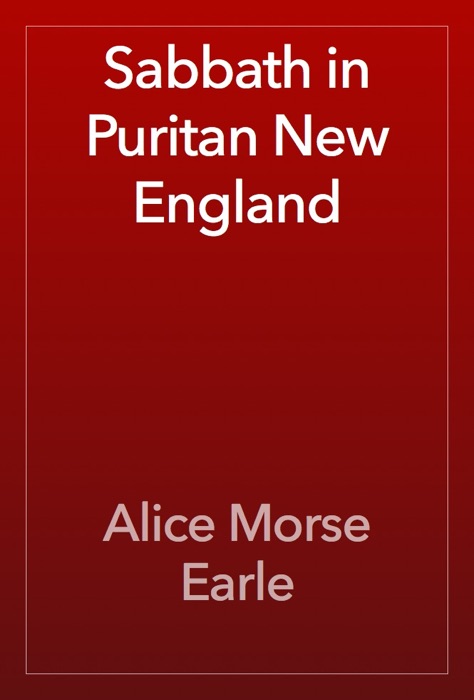 Sabbath in Puritan New England