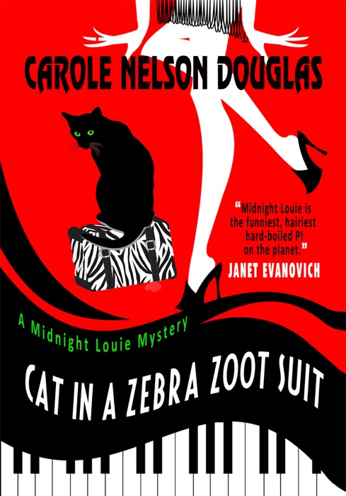 Cat in a Zebra Zoot Suit