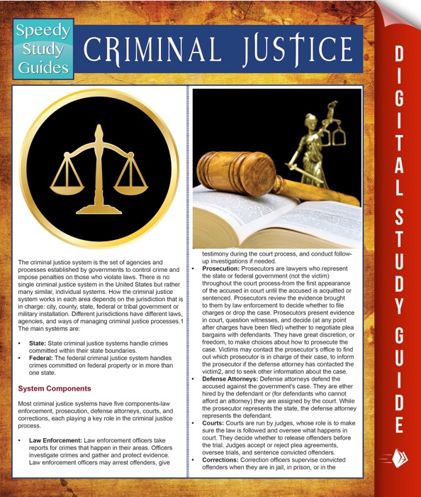 Criminal Justice (Speedy Study Guides)