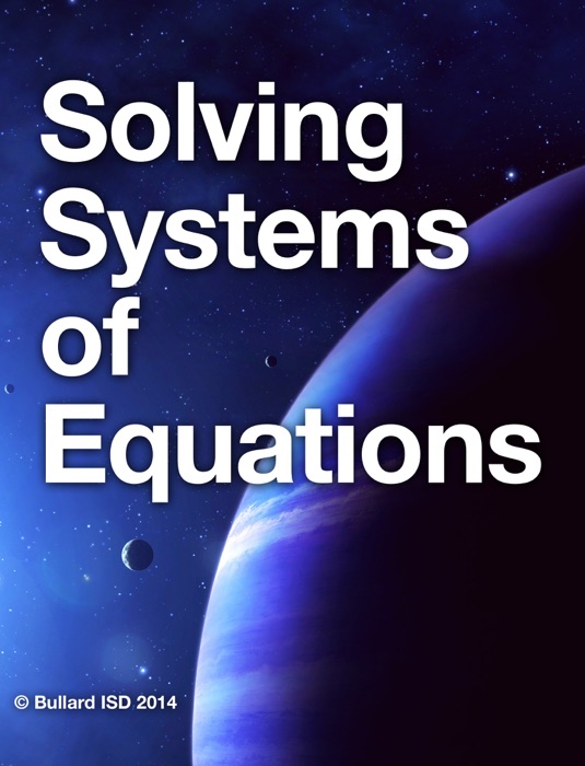 Solving Systems of Equations