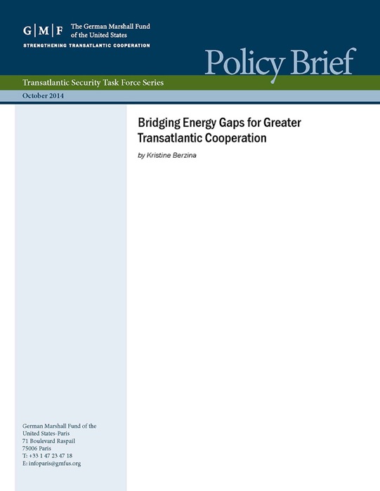 Bridging Energy Gaps for Greater Transatlantic Cooperation