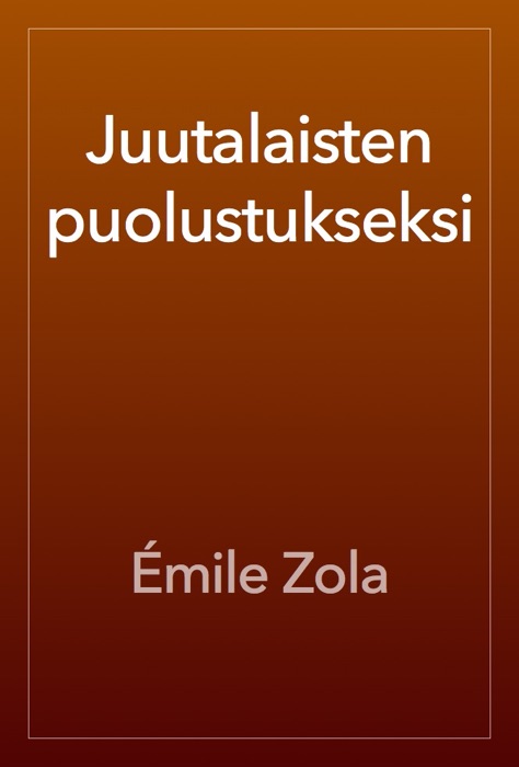 Juutalaisten puolustukseksi