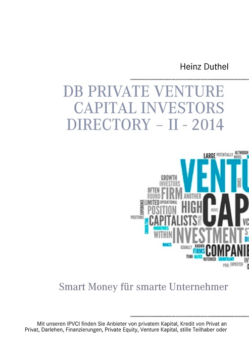 DB Private Venture Capital Investors Directory – II - 2014