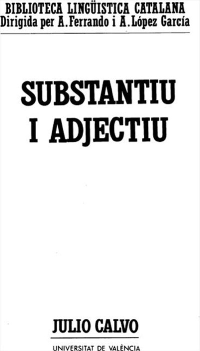 Substantiu i adjectiu