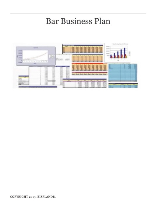 Bar Business Plan