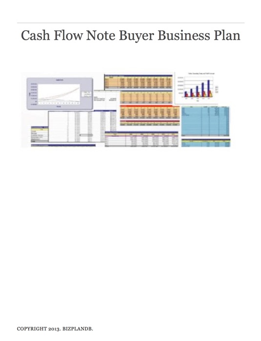 Cash Flow Note Buyer Business Plan