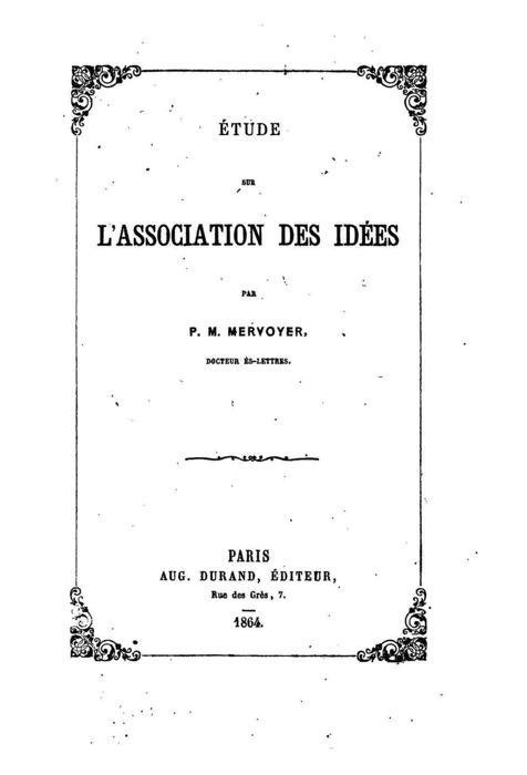 Étude sur l'association des idées