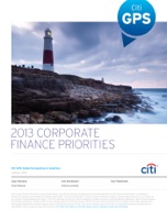2013 Corporate Finance Priorities