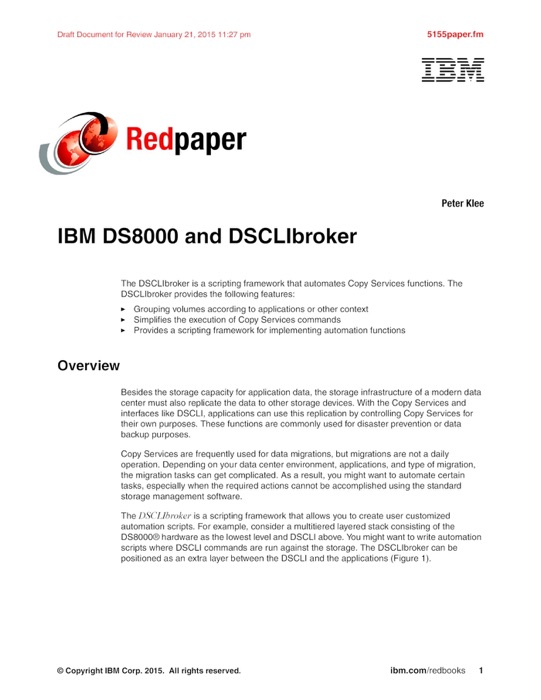 IBM DS8000 and DSCLIbroker