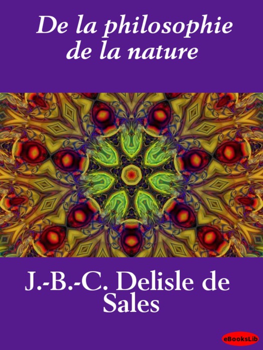 De la philosophie de la nature