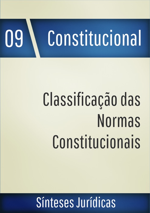 Classificação das normas constitucionais
