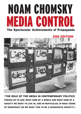 Capa do livro Media Control: The Spectacular Achievements of Propaganda de Noam Chomsky