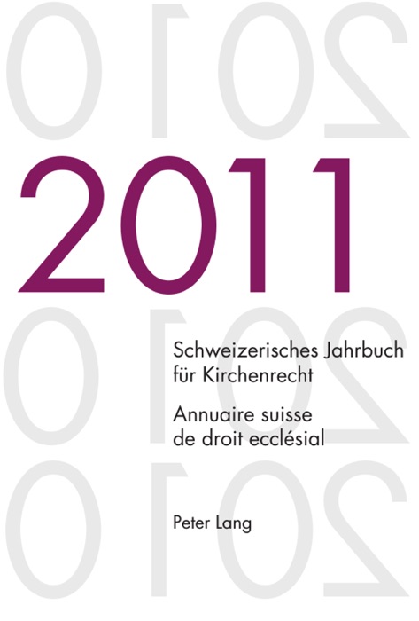 Schweizerisches Jahrbuch für Kirchenrecht / Annuaire suisse de droit ecclésial
