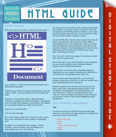 HTML Guide Speedy Study Guides