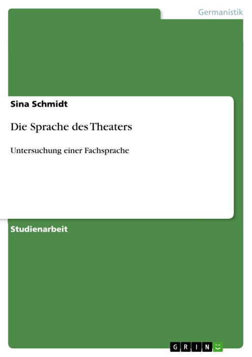 Die Sprache des Theaters