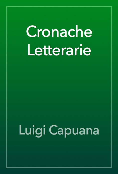 Cronache Letterarie