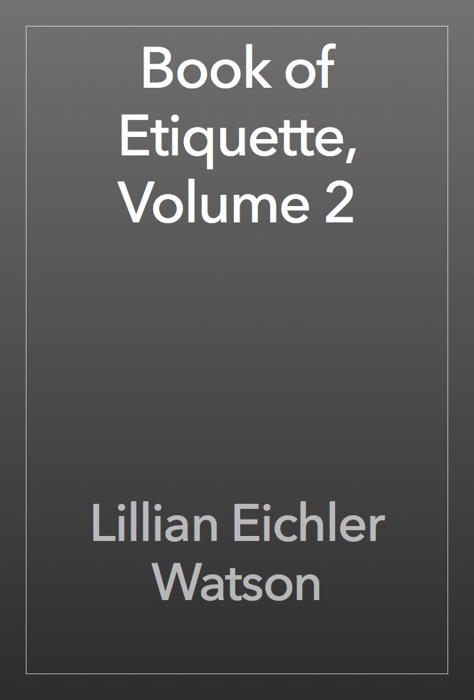 Book of Etiquette, Volume 2