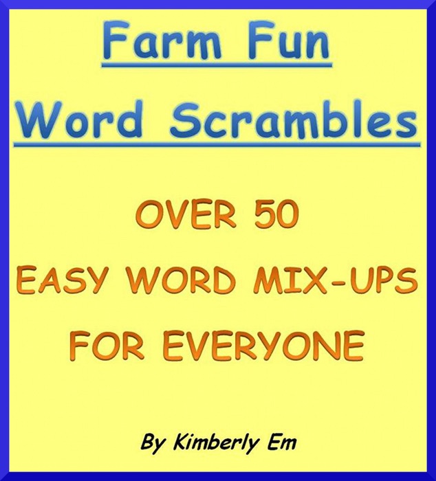 Farm Fun Word Scramble: Over 50 Word Puzzles