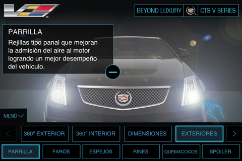 Cadillac CTS V Series para iPhone screenshot 3