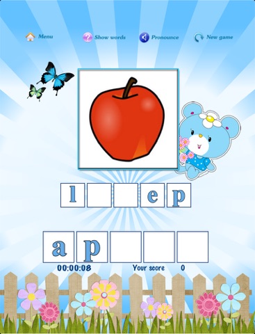 Free kids scramble word game screenshot 3