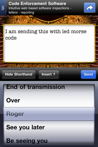 LED Morse Code Transmitter screenshot 2