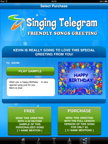 Singing Telegram- HD screenshot 4