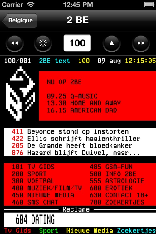 Télétexte Belgique