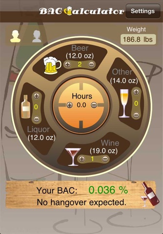 Alcohol Monitor – BAC Calculator screenshot 2