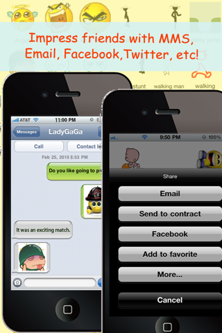 All 2D&3D Animations+Emoji PRO(FREE) For MMS,EMAIL,IM! screenshot 2