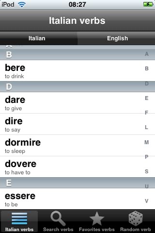 Italian Verbs Free screenshot 2