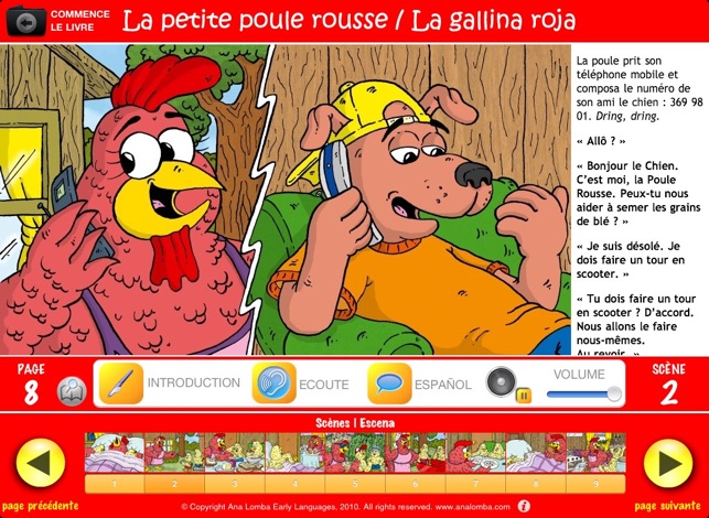 Ana Lomba – Francés para niños: La gallina roja (Cuento bili(圖4)-速報App