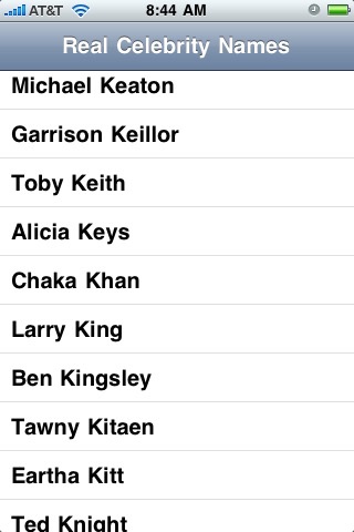 Real Celeb Names screenshot 4