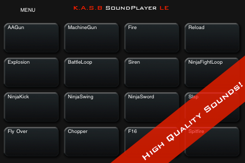 KASB Sound Player LE: Guns Planes Explosions screenshot 2