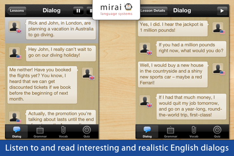10 Minute English (Lite) - Mirai English (Mirai Language Systems) screenshot 2