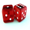 Touch Dice - Top free 3D dice rolling simulator for casino craps gambling probability yahtzee or board games