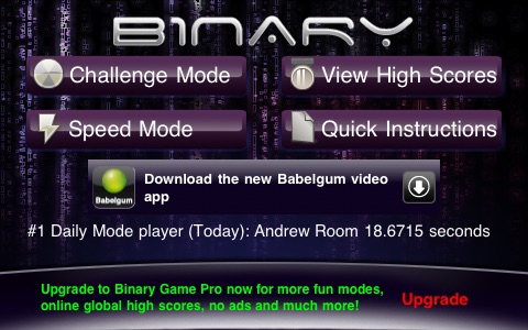 Binary Game Free Edition