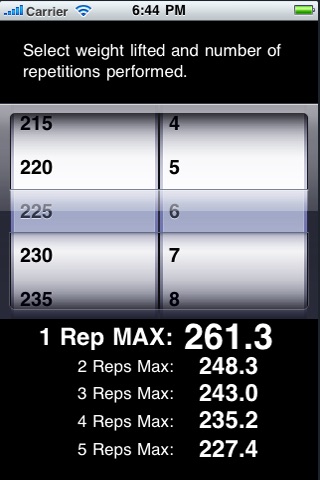 One Rep Max