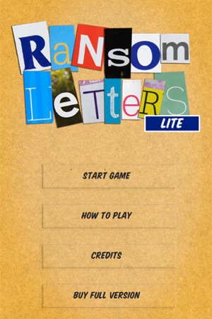 Ransom Letters Word Game Lite(圖1)-速報App