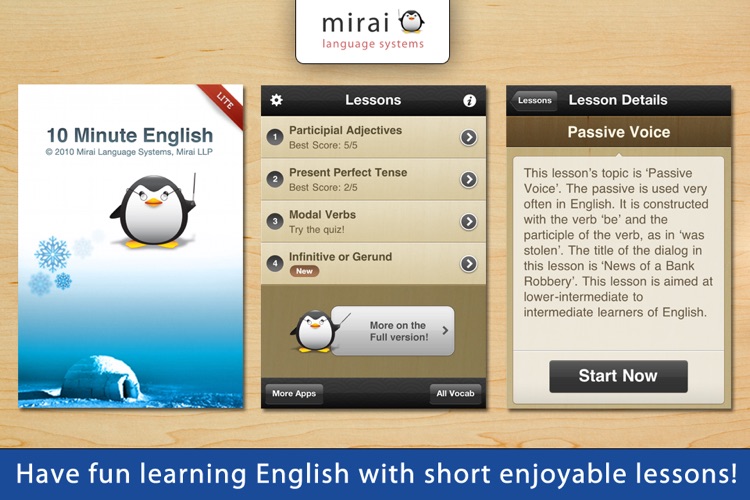 10 Minute English (Lite) - Mirai English (Mirai Language Systems)