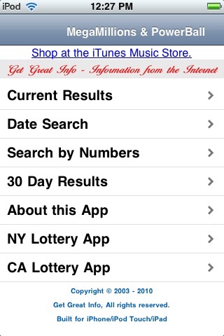 MegaMillions Results