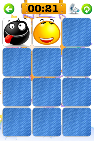 Emoticons Memory Game Lite screenshot 3