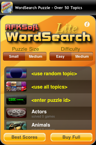 WordSearch Lite screenshot 3