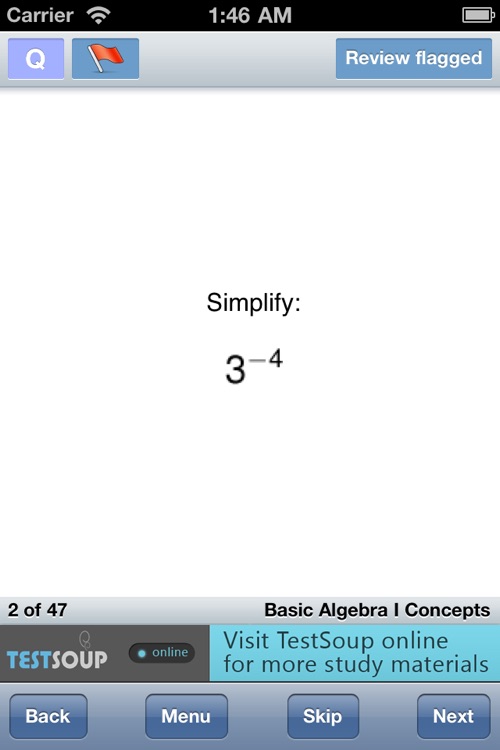 Basic Algebra I Concepts screenshot-1