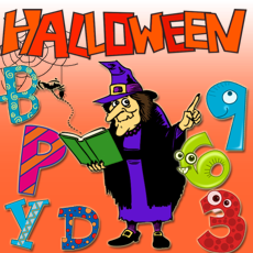 Activities of Halloween counting & words games